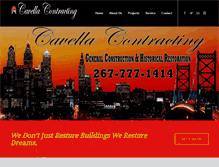 Tablet Screenshot of cavellacontracting.com